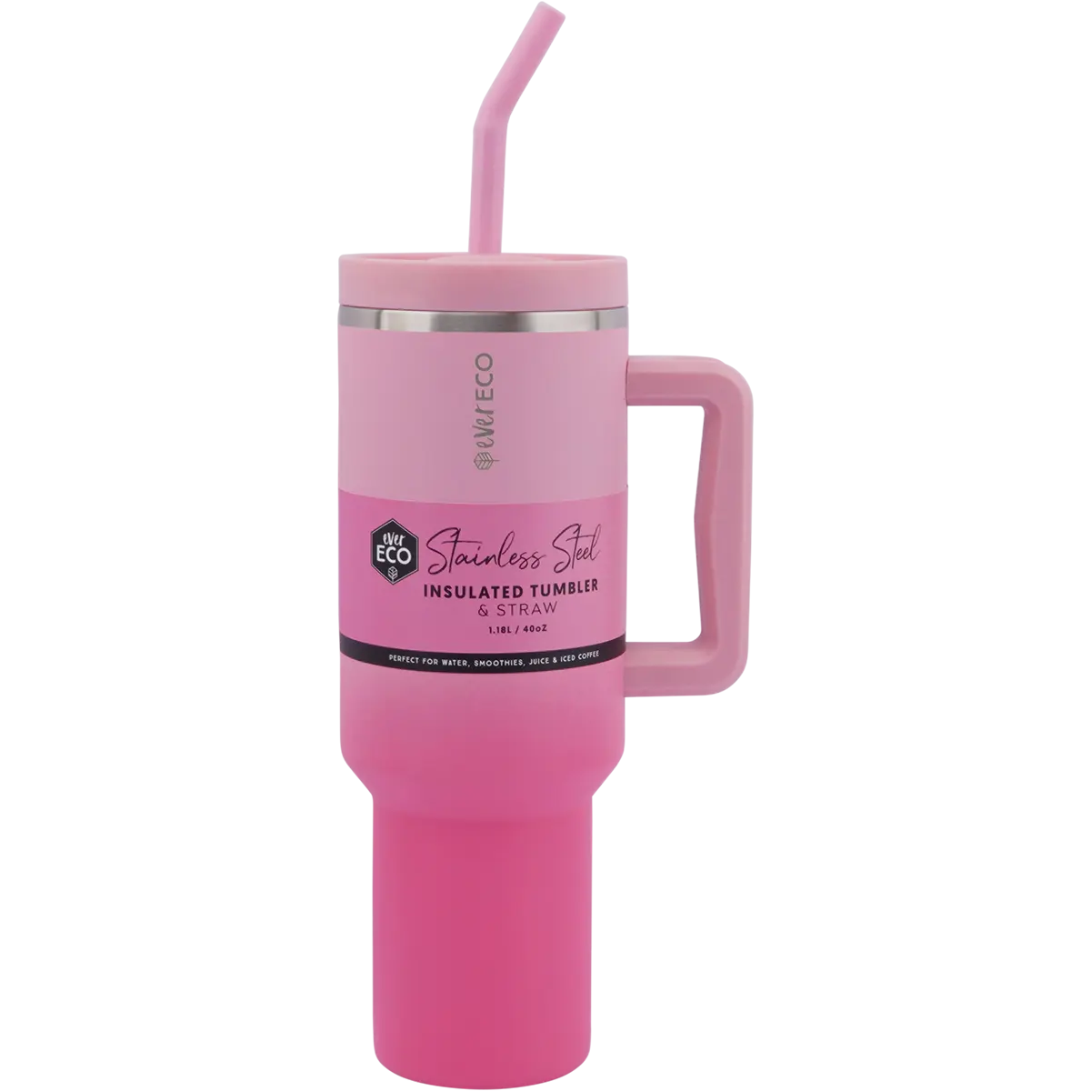 Ever Eco Insulated Tumbler w/ Handle & Straw 1.18L — official UHP product image 5