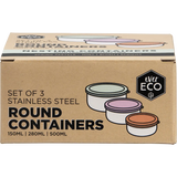Ever Eco Stainless Steel Round Nesting Containers Leak Resistant 3pk — official UHP product image 2