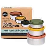Ever Eco Stainless Steel Round Nesting Containers Leak Resistant 3pk — official UHP product image 3