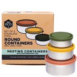 Ever Eco Stainless Steel Round Nesting Containers Leak Resistant 3pk — official UHP product image 3