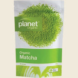 Planet Organic Organic Matcha Green Tea Powder 100g — official front packaging