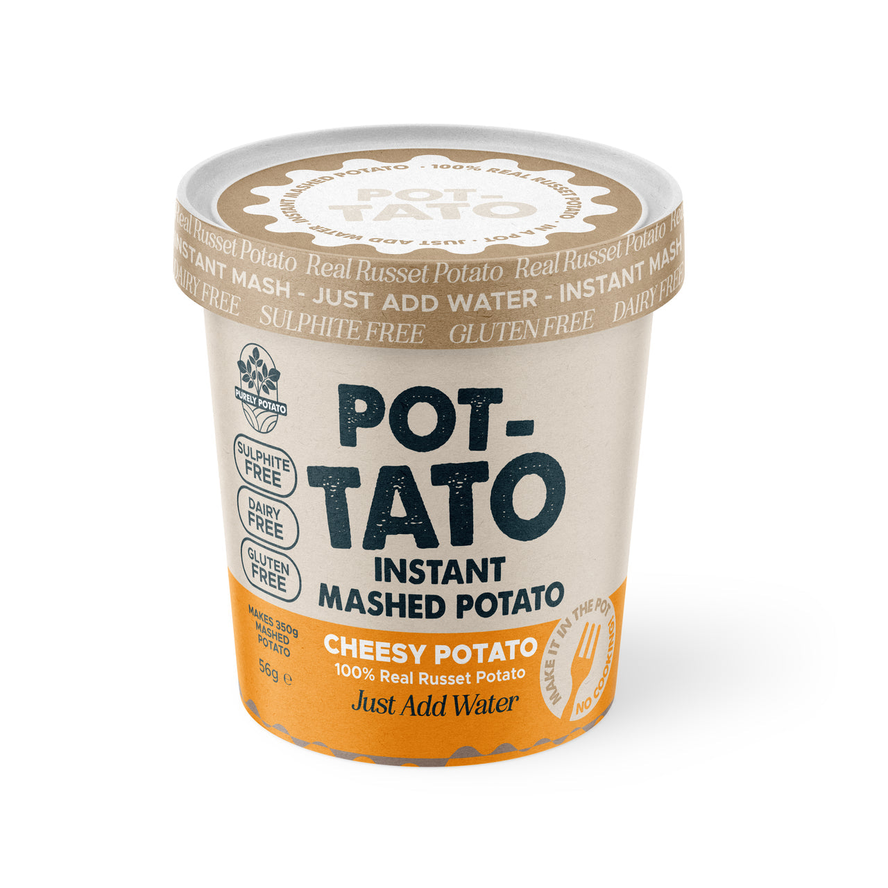 PURELY POTATO Instant Mashed POT-TATO Cheesy Potato 56g