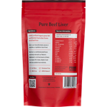 Prime Seasoning Organic Pure Freeze Dried Beef Liver Powder 100g — back pack image (UHP)