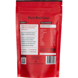 Prime Seasoning Organic Pure Freeze Dried Beef Liver Powder 100g — back pack image (UHP)