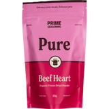 Prime Seasoning Organic Pure Freeze Dried Beef Heart Powder 100g — front pack image (UHP)