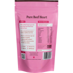 Prime Seasoning Organic Pure Freeze Dried Beef Heart Powder 100g — back pack image (UHP)