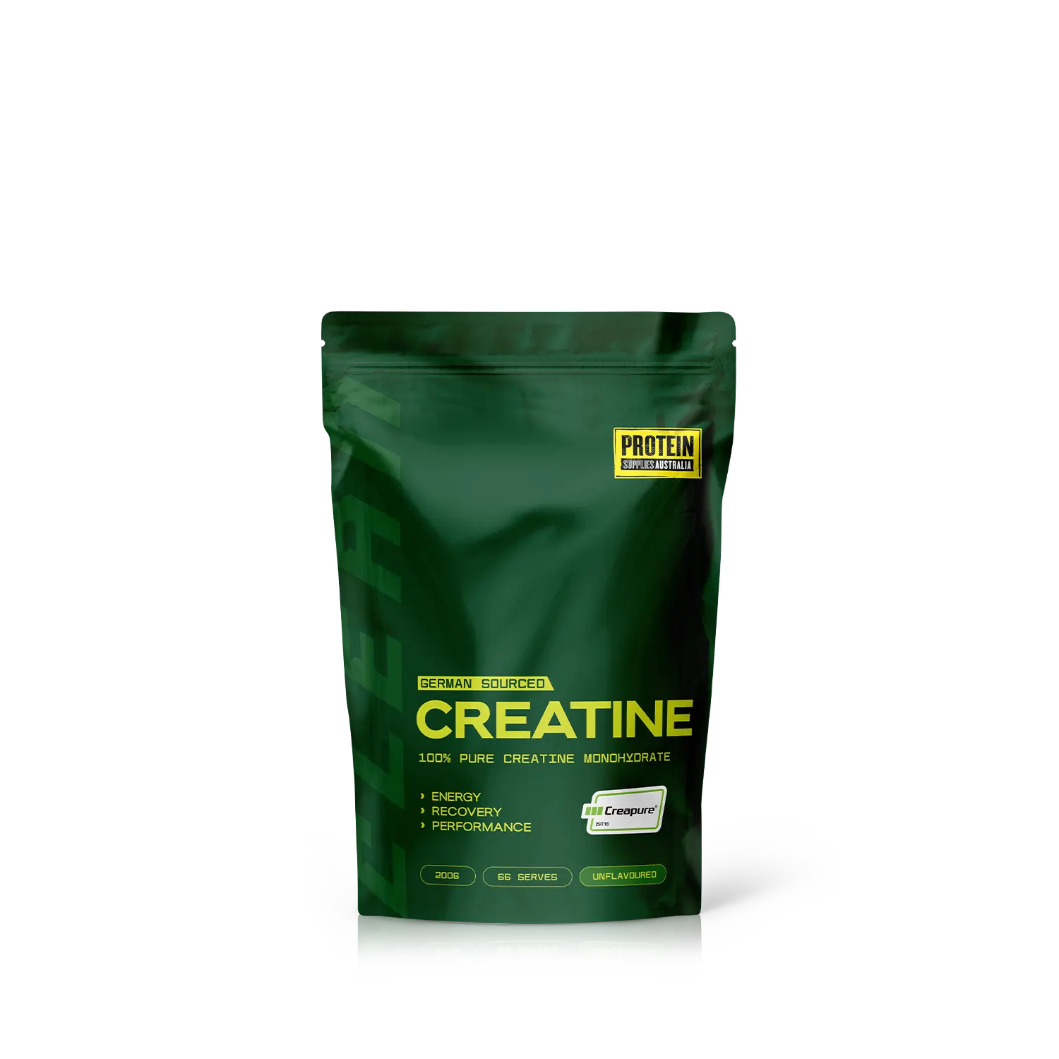 Protein Supplies Australia German Sourced Creapure Creatine Unflavoured 200g — front product image