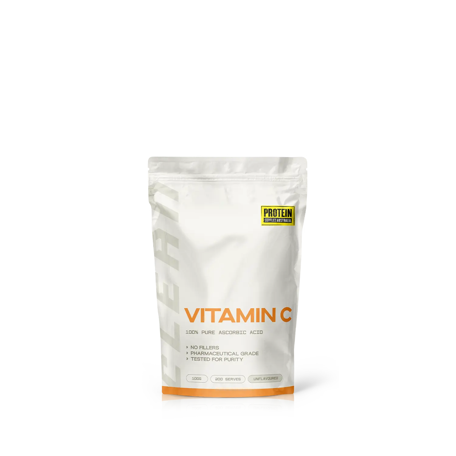 Protein Supplies Australia Vitamin C Unflavoured 100g — front product image
