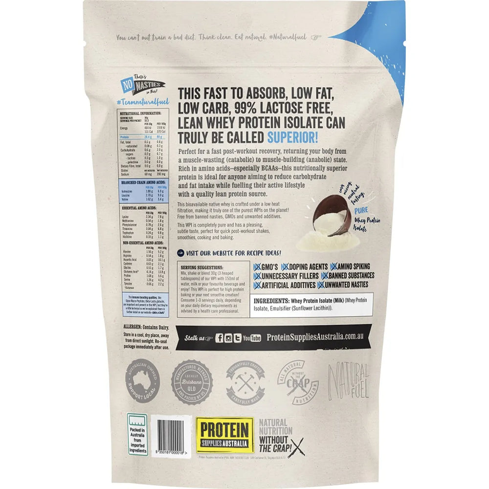 Protein Supplies Aust. Wpi (Whey Protein Isolate) Pure