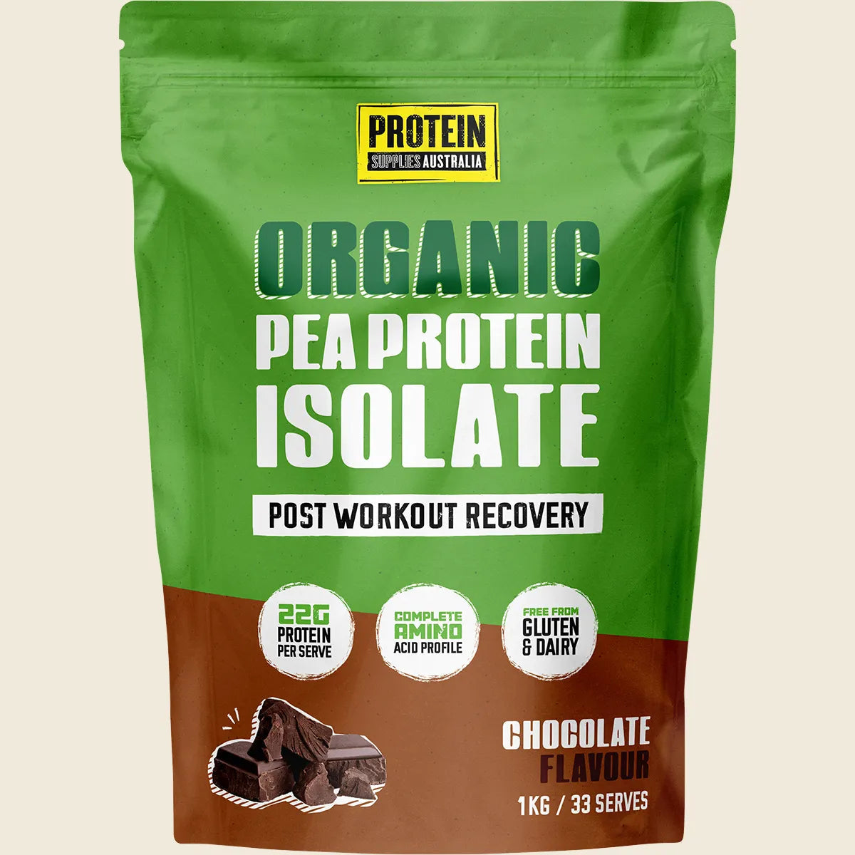 Protein Supplies Australia PeaPro (Raw Pea Protein) Chocolate Protein Supplies Aust.