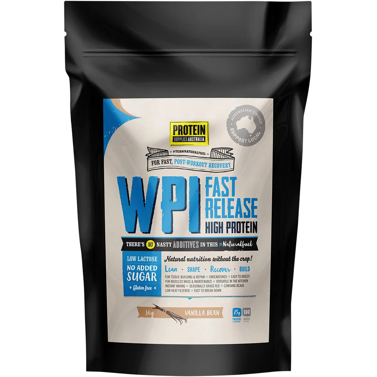 Protein Supplies Aust. Wpi (Whey Protein Isolate) Vanilla Bean