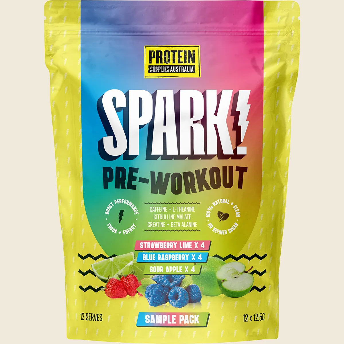 Protein Supplies Australia Spark Pre-Workout Sample Pack 12pk Protein Supplies Aust.
