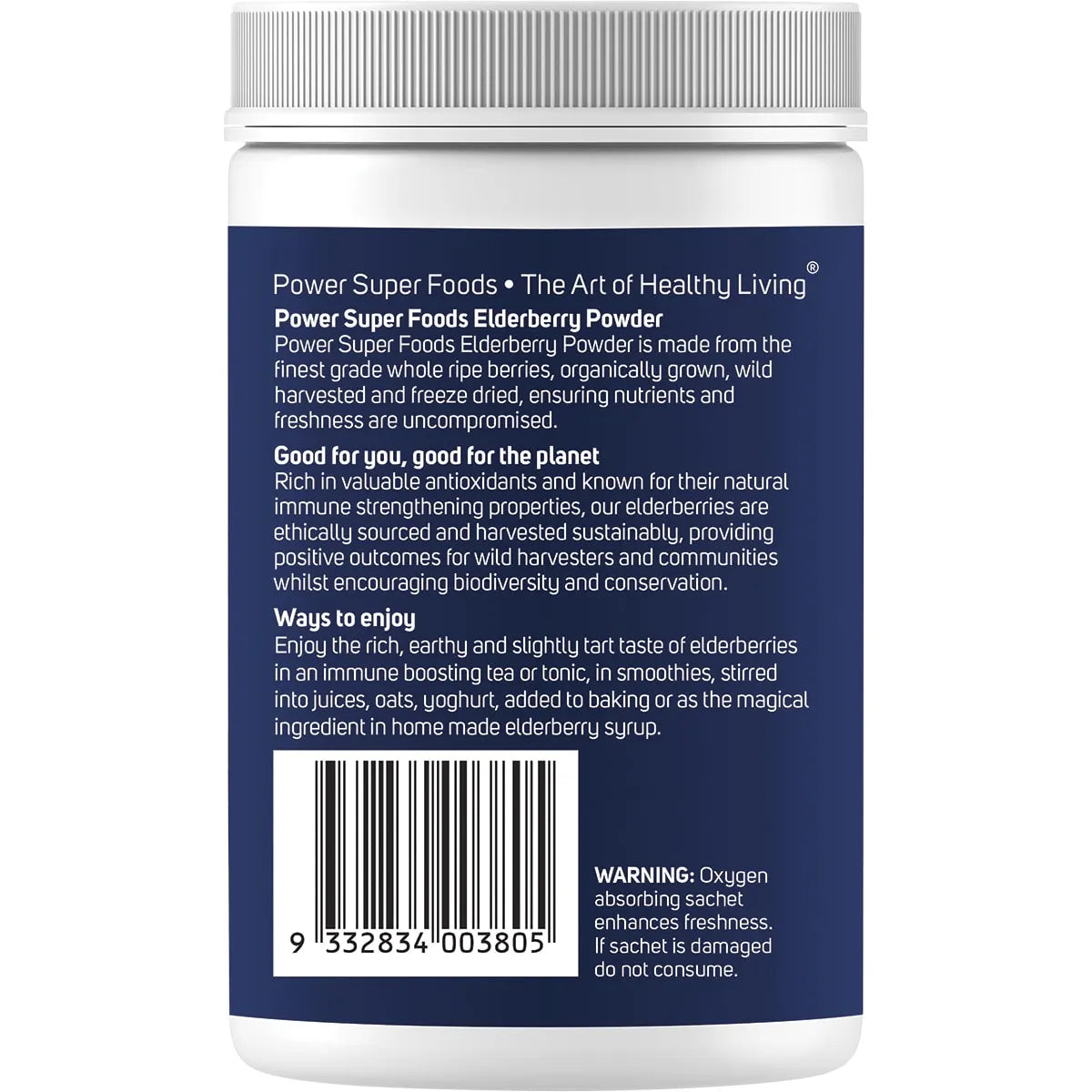 Power Super Foods Elderberry Powder Certified Organic