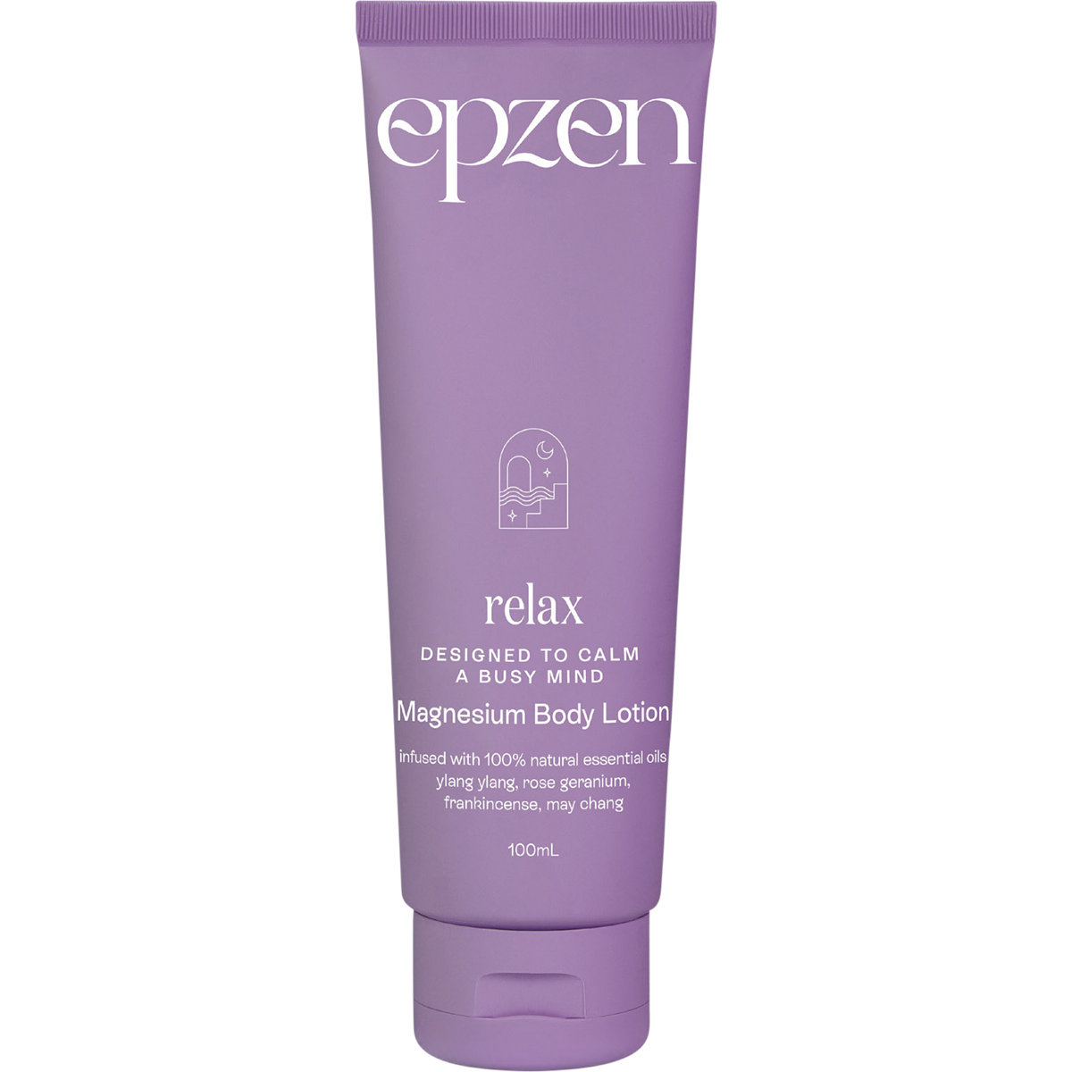 Epzen Magnesium Body Lotion Relax 100ml — front pack image (UHP)