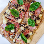PBCO Protein Pizza Base — prepared pizza lifestyle image