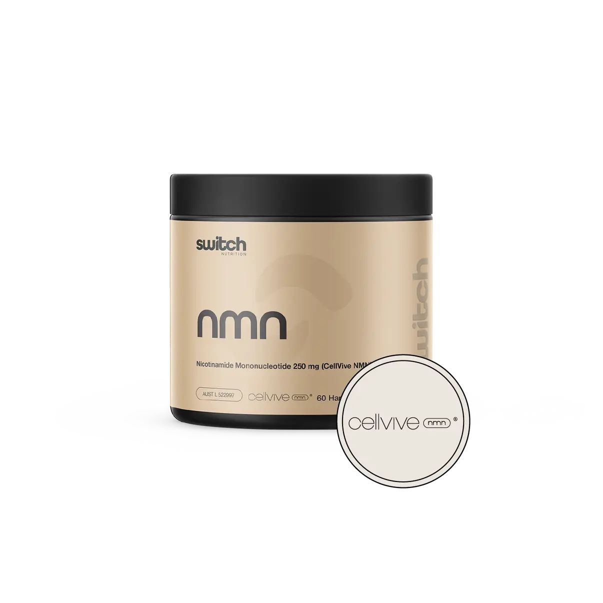 Switch Nutrition NMN CellVive capsules — official product image
