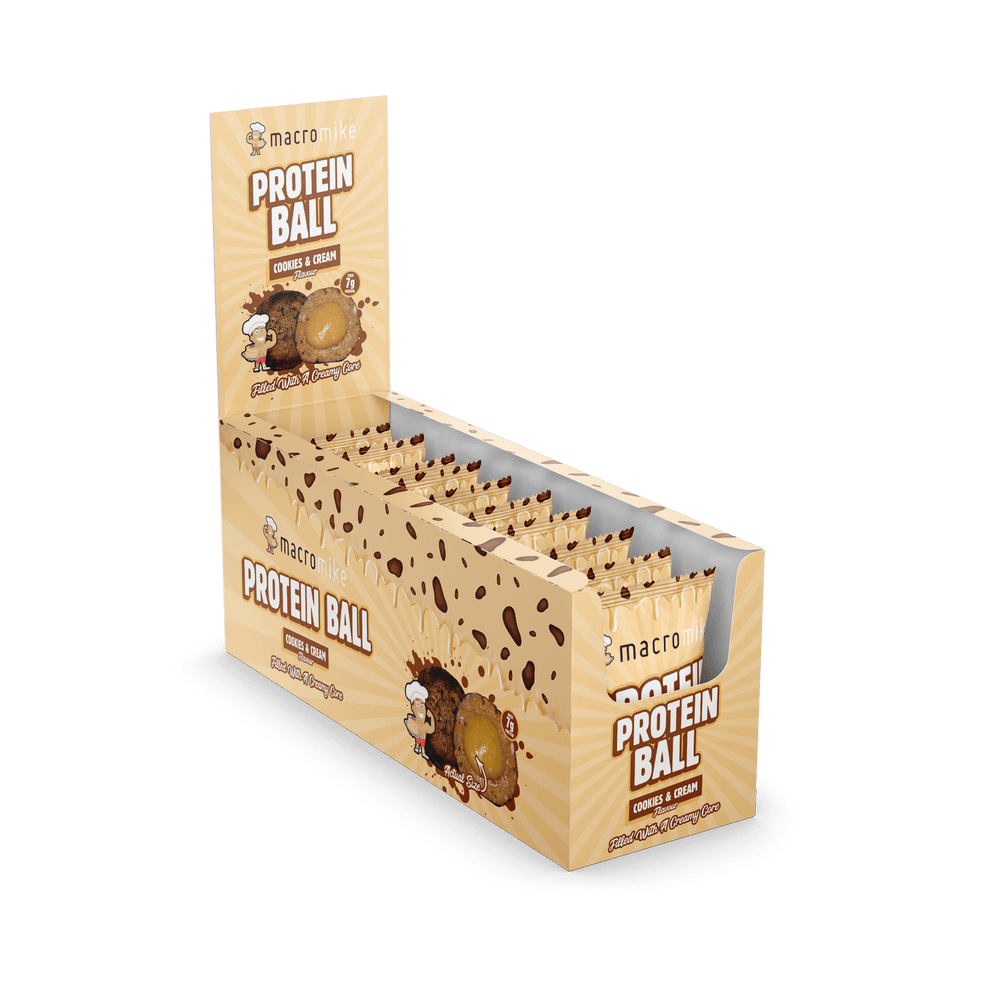 Macro Mike Protein Ball Cookies & Cream 12x40g