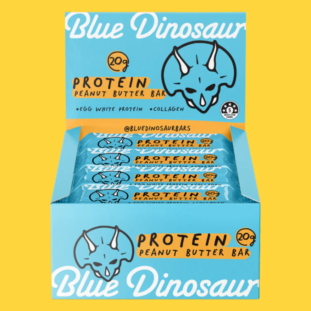 Blue Dinosaur Protein Bar Peanut Butter 12 x 60g