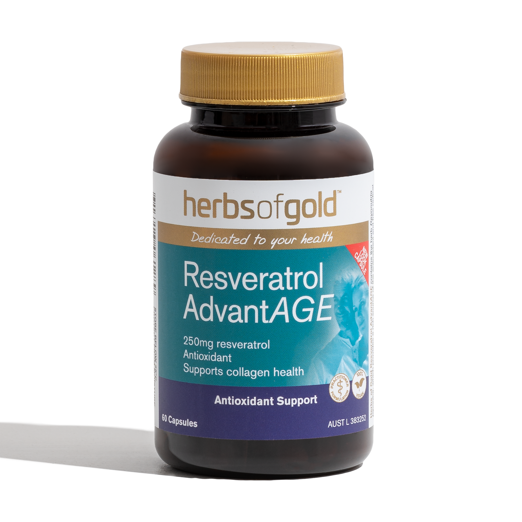 Herbs of Gold Resveratrol AdvantAGE 60 Tablets