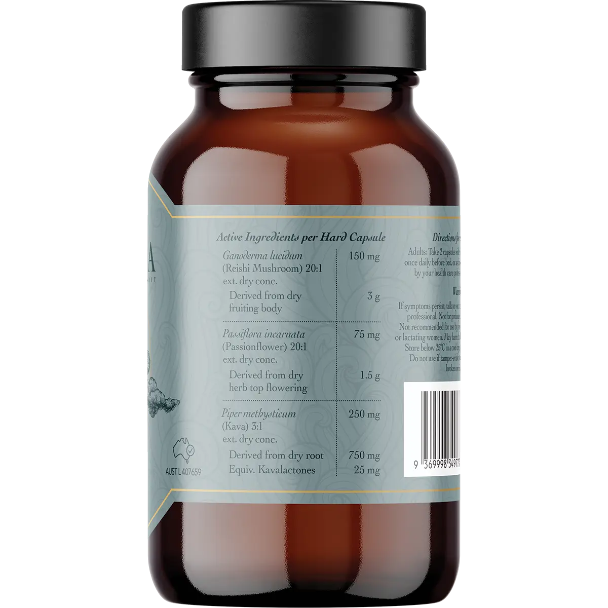 SLEEP by Ritua - Natural Sleep Supplement (60 caps) — side pack image (UHP)