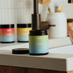 Sodii Salty Citrus hydration salts tub in a kitchen