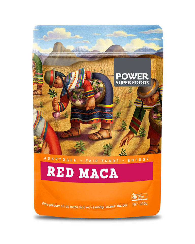 Power Super Foods Red Maca Powder Cert Org 250g