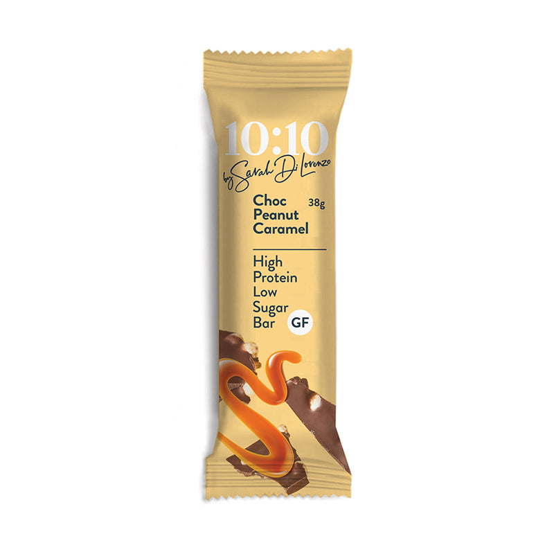 10:10 SDL Protein Snack Bar by Sarah Di Lorenzo- Choc Peanut Caramel 14 x 38g