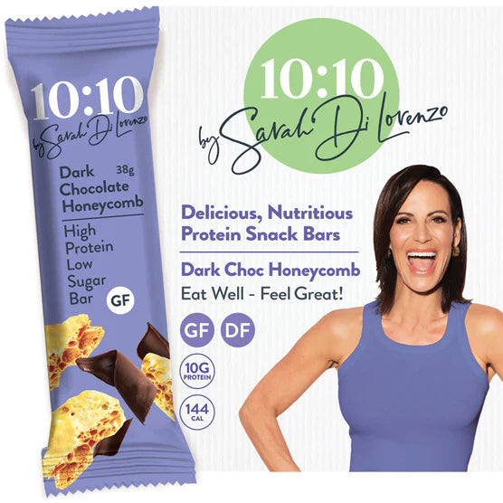 10:10 SDL Protein Snack Bar by Sarah Di Lorenzo- Dark Choc Honeycomb