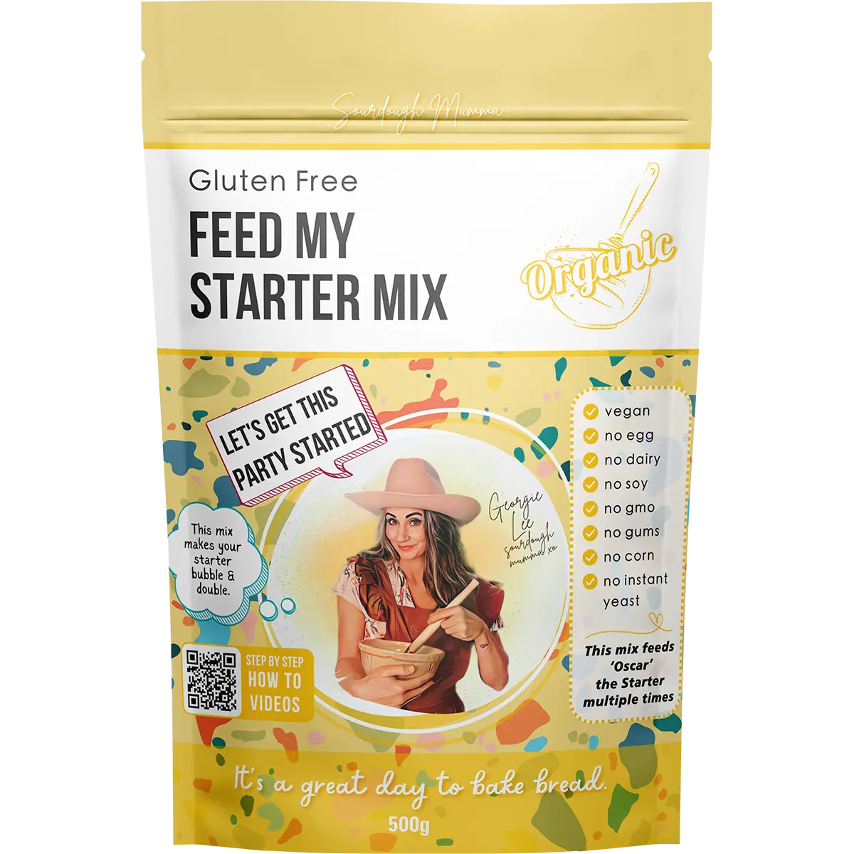 Sourdough Mumma Feed My Starter Kit Gluten Free 500g — front pack image (UHP)