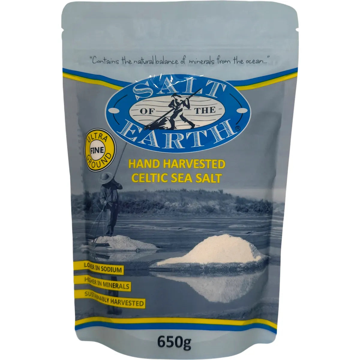 Salt Of The Earth Hand Harvested Celtic Sea Salt 650g
