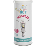 Supercharged Food Love Your Gut Diatomaceous Earth 120 Capsules — front pack image (UHP)
