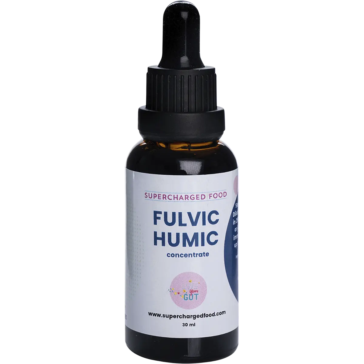 Supercharged Food Fulvic Humic Concentrate Drops — front pack image (UHP)