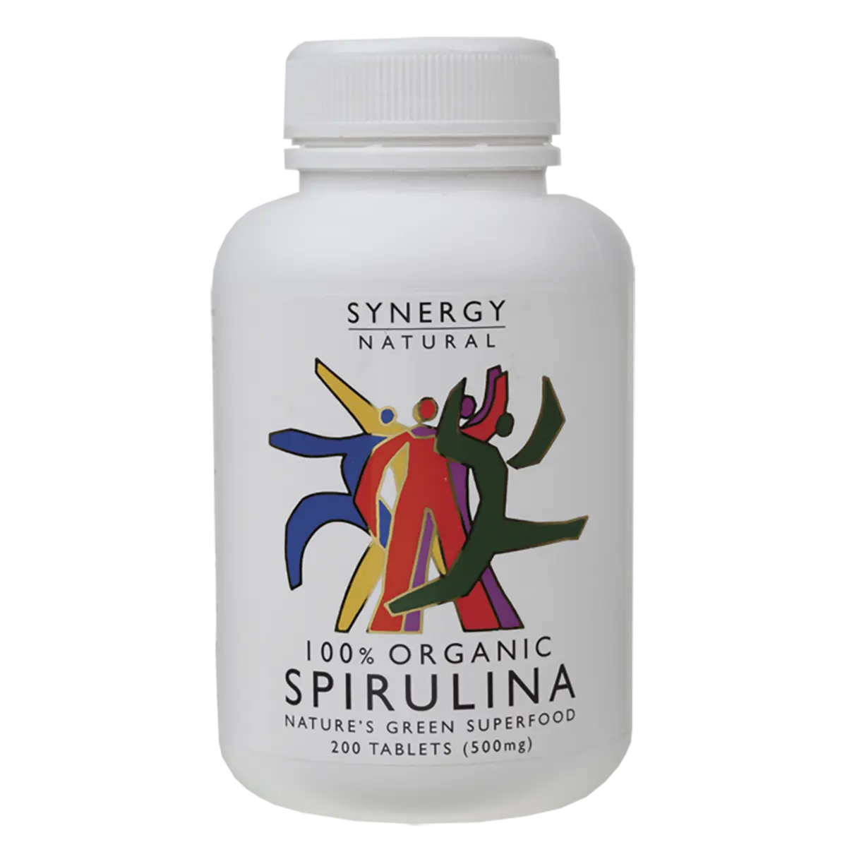 Synergy Natural Organic Spirulina Tablets 500mg — front pack image (UHP)