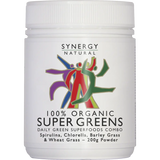 Synergy Natural Organic Super Greens Powder (Spirulina, Chlorella, Barley Grass & Wheat Grass) — official UHP product image 2
