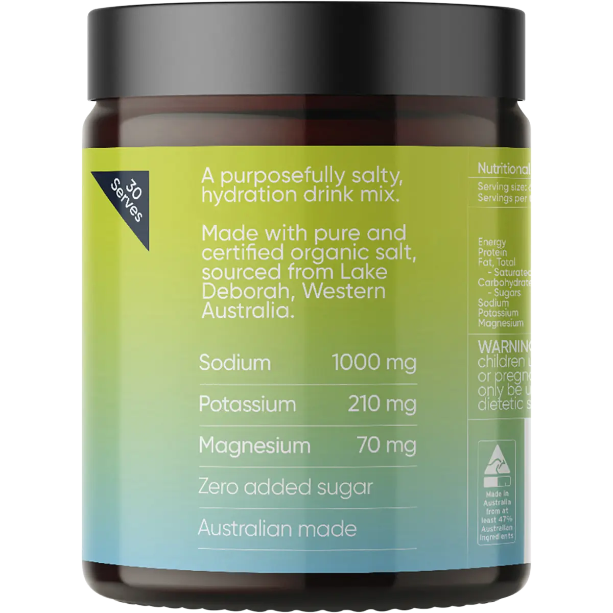Sodii Everyday Hydration Salts Salty Citrus — side pack image (UHP)