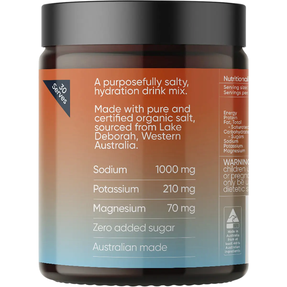 Sodii Everyday Hydration Salts Salty Grapefruit — side pack image (UHP)