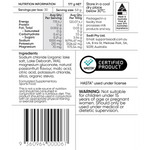 Sodii Everyday Hydration Salts Salty Passionfruit — nutrition panel (UHP)