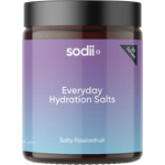 Sodii Everyday Hydration Salts Salty Passionfruit — front pack image (UHP)