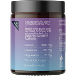 Sodii Everyday Hydration Salts Salty Passionfruit 185g — right side of pack