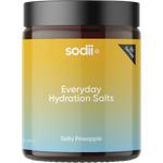 Sodii Everyday Hydration Salts Salty Pineapple — front pack image (UHP)