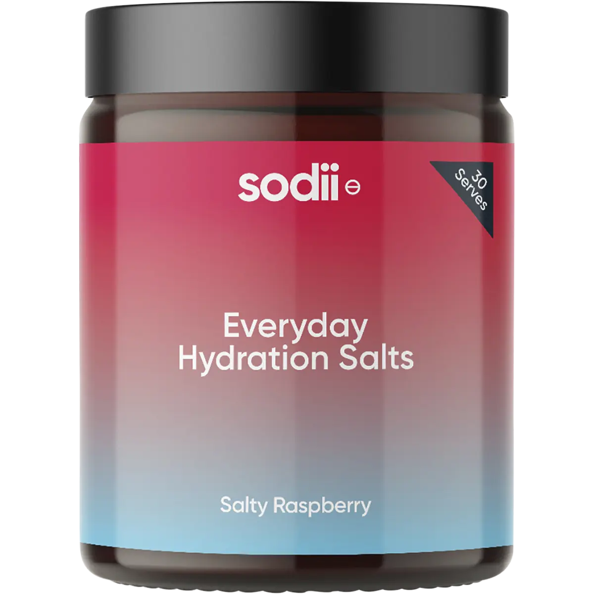 Sodii Everyday Hydration Salts Salty Raspberry — front pack image (UHP)