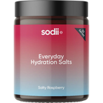 Sodii Everyday Hydration Salts Salty Raspberry — front pack image (UHP)
