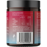 Sodii Everyday Hydration Salts Salty Raspberry 185g — back of pack and product information
