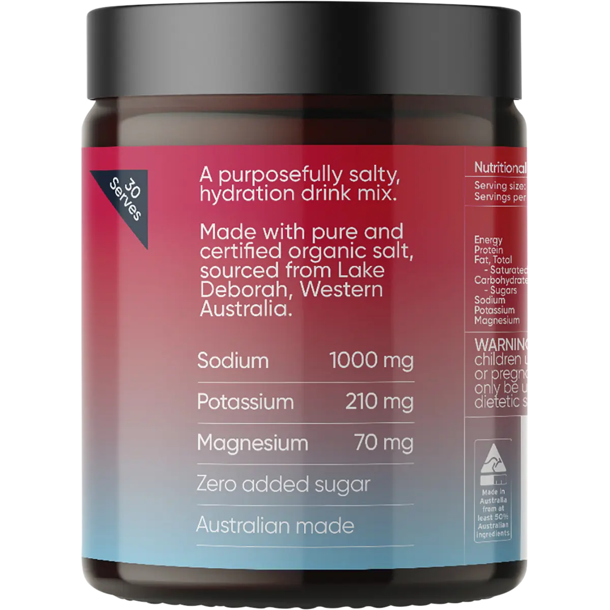 Sodii Everyday Hydration Salts Salty Raspberry — side pack image (UHP)