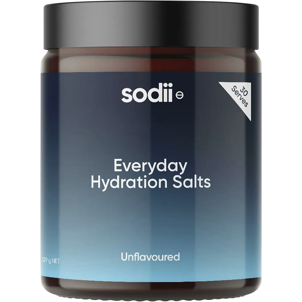 Sodii Everyday Hydration Salts Unflavoured — front pack image (UHP)