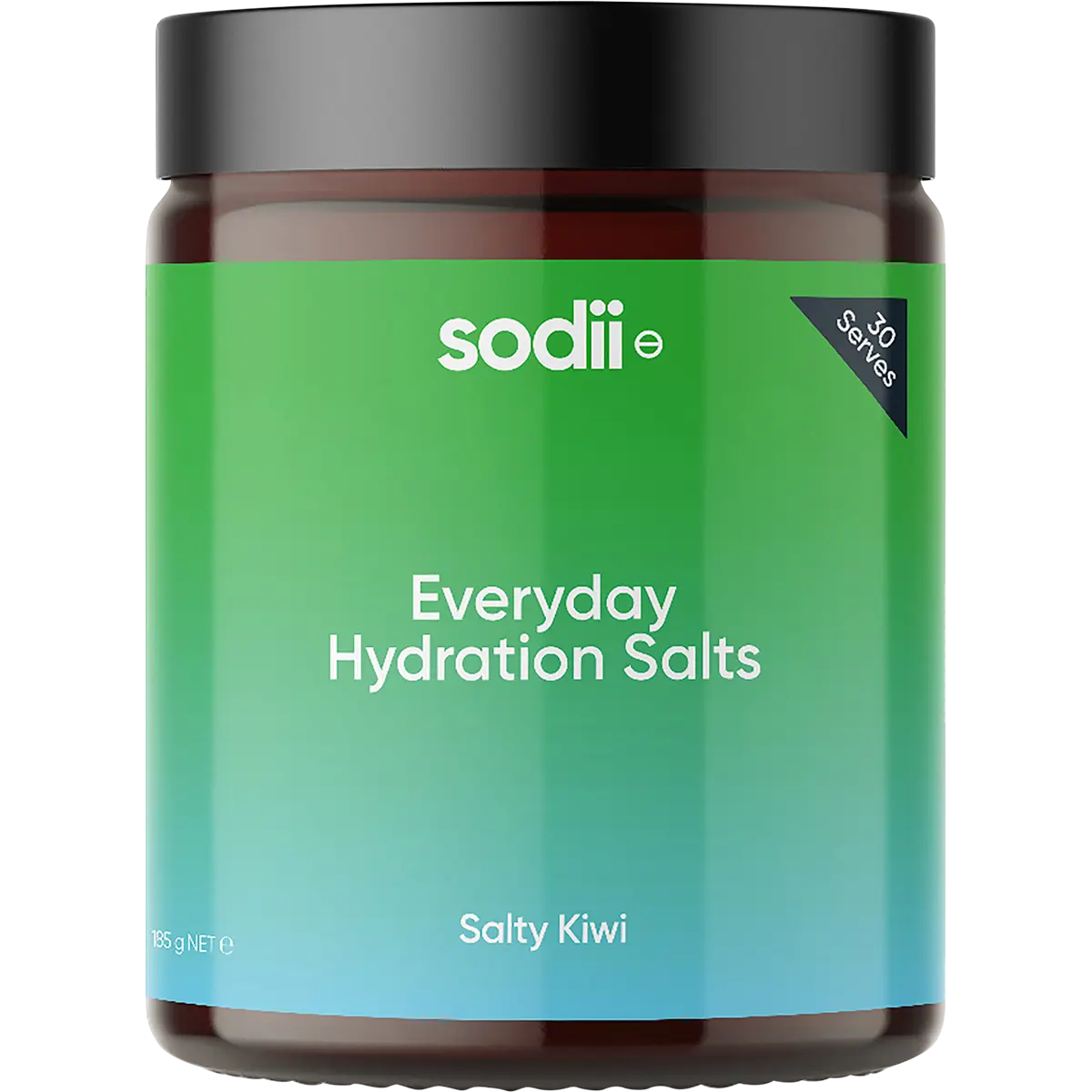 Sodii Everyday Hydration Salts Salty Kiwi — front pack image (UHP)