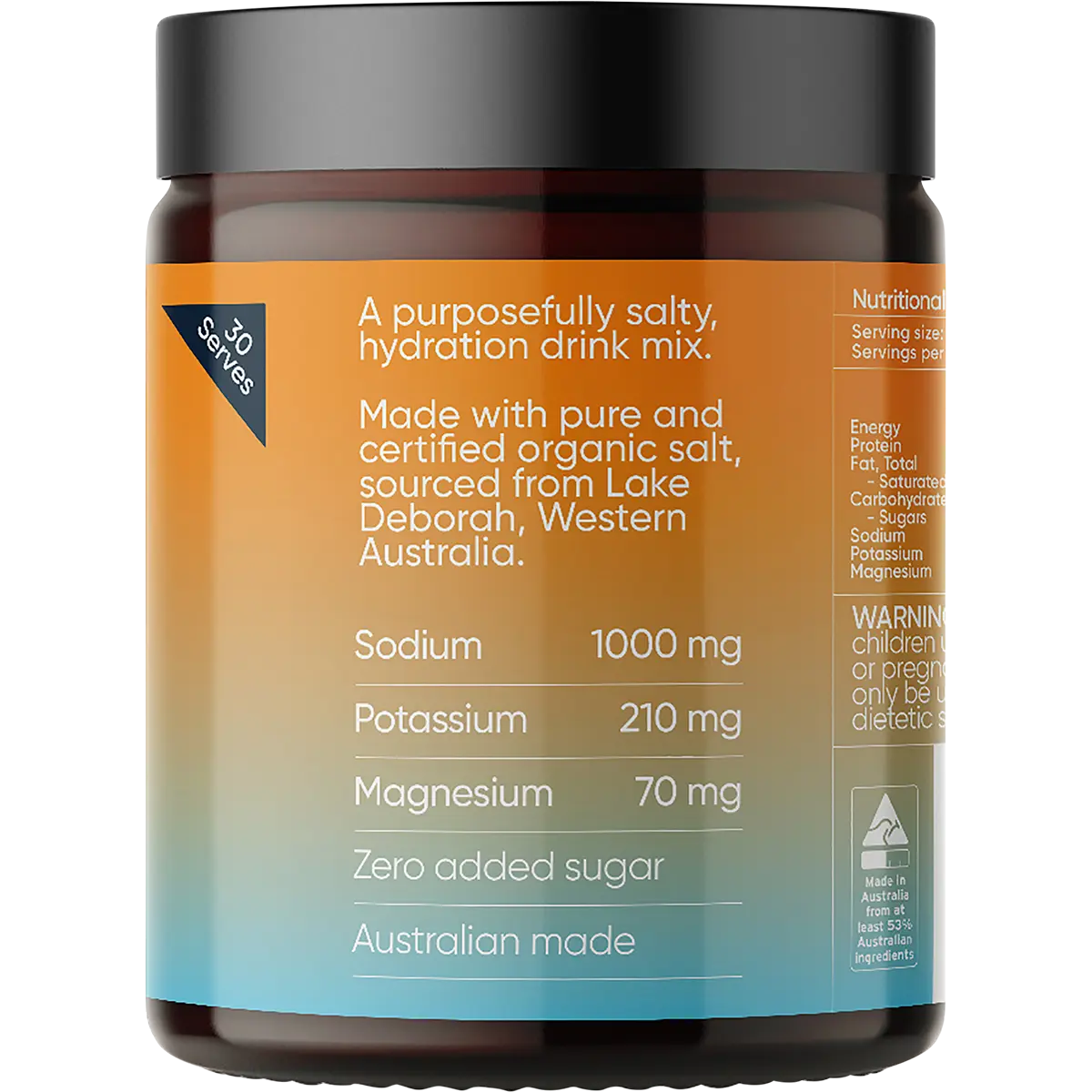Sodii Everyday Hydration Salts Salty Mandarin — side pack image (UHP)