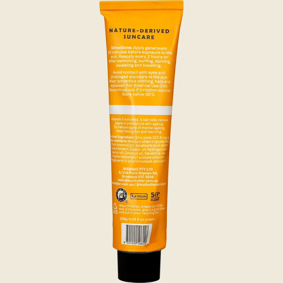 SunButter SPF50 Original TUBE 120g SunButter