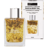 Summer Salt Body Face & Body Oil With 24K Gold Chamomile Dream - Citrine Quartz 100ml — front pack image (UHP)