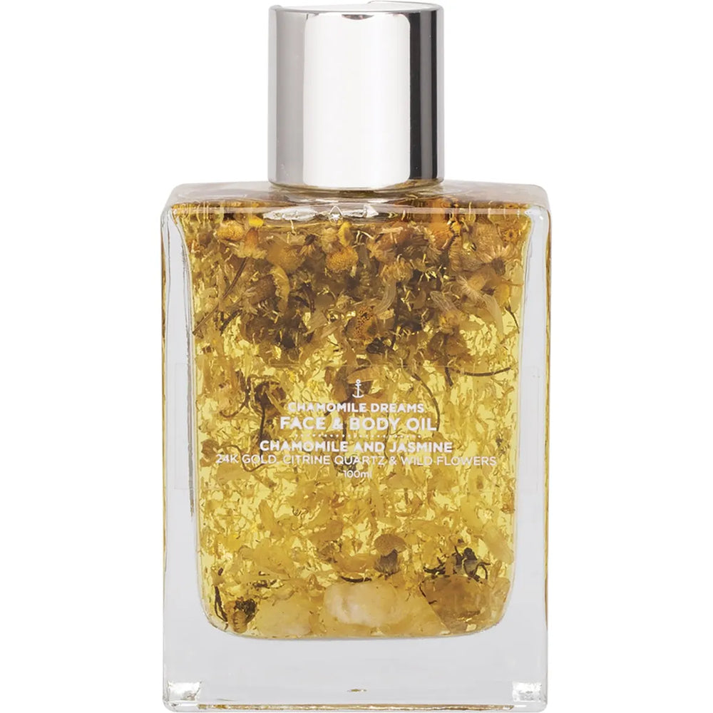 Summer Salt Body Face & Body Oil With 24K Gold Chamomile Dream - Citrine Quartz 100ml